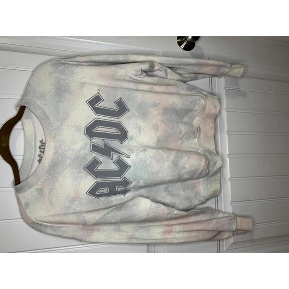 AC/DC Pastel Tye Dye Graphic Sweatshirt - Picture 2 of 5